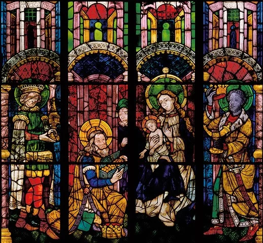 Dom-Fenster Anbetung der Könige